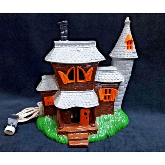 Pacific Rim Ceramic Light Up Electric Scary Haunted House Halloween Decor - Picture 2 of 9